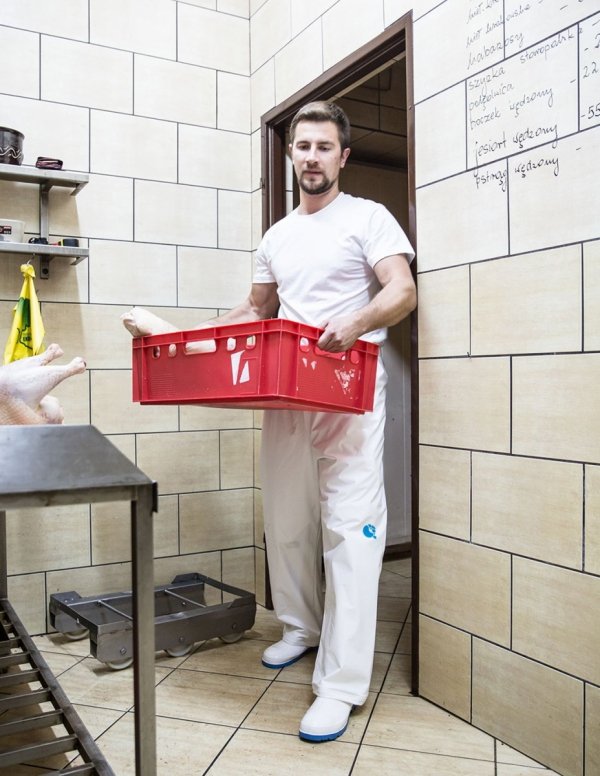 Spodnie do pasa z dopuszczeniem do spożywki ( dla przem. spożywczego ) 