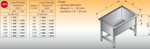 Basen wysoki lo 406 - 1200x700 g300