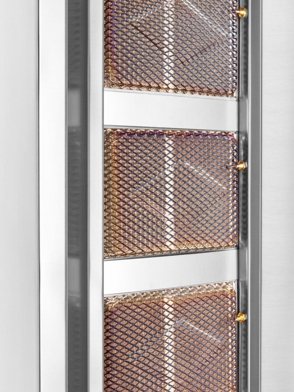 Gyros | opiekacz gazowy do kebaba | 4 palniki | wsad do 60kg | RQ43034 | Linia Budget