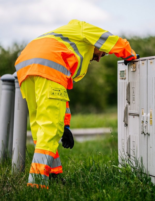 Spodnie ogrodniczki model 284 Aj Group - PROS