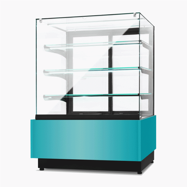 Witryna cukiernicza chłodnicza Dolce Visione Premium 900 | podświetlany cokół | 900x670x1300 mm