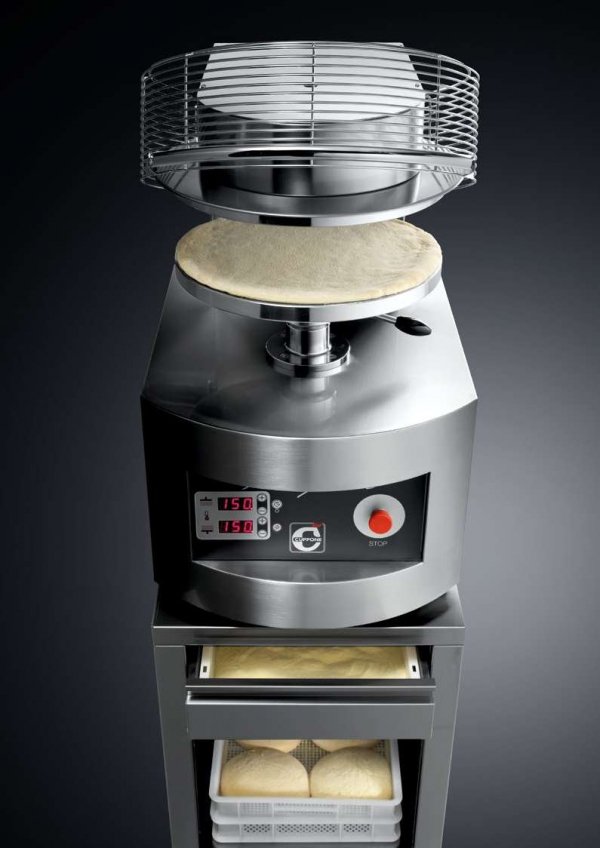 Prasa do ciasta do pizzy Cuppone Pizzaform | ?35-38 cm | 400 placków/h | 4,2 kW | PZF/35DS