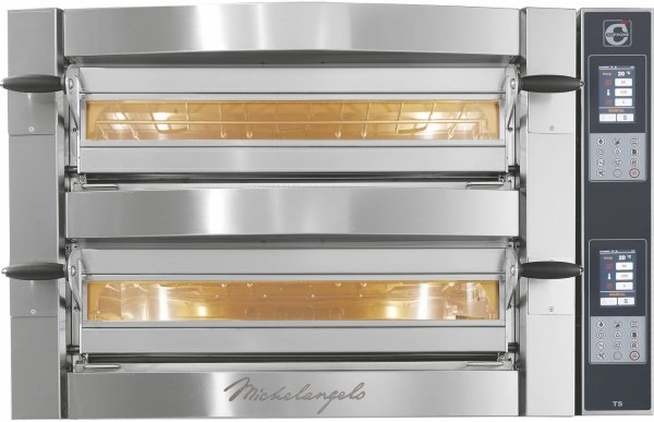 Piec do pizzy elektryczny Cuppone Michelangelo | dwukomorowy | panel dotykowy | 4+4x35 | ML435/2 TS
