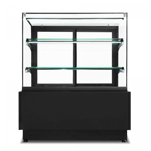 Witryna cukiernicza neutralna Dolce Visione Breve Neutro Premium 1300 | podświetlany cokół | wersja obniżona | 1300x670x1110+/-10 mm