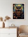 Haft Diamentowy Tajemnicza Sowa 45x60 cm