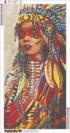 Haft Diamentowy Mistyczna Indianka 45x85 cm