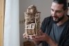 Puzzle 3D Drewniane Sky Watcher. Zegar Stołowy z Tourbillonem uGEARS