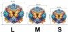 Puzzle Drewniane Mandala Motyli M