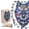 Puzzle Drewniane Magiczny Wilk A5