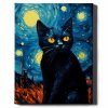 Malowanie Po Numerach Zestaw Nocny kot 40x50