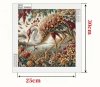 Haft Diamentowy Złoty Żuraw 30x30 cm