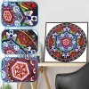 Haft Diamentowy Geometryczna Mandala 30x30 cm