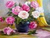 Haft Diamentowy Pastelowe Piwonie 40x50