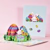 Kartka Pocztowa Okolicznościowa 3D Pop-up Wielkanoc - Kolorowe Pisanki