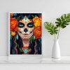 Malowanie Po Numerach Zestaw Kobieta na Halloween 40x50
