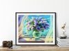 Haft Diamentowy Romantyczny Bez 40x50