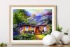 Haft Diamentowy Baśniowy Domek 45x55 cm K