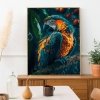 Malowanie Po Numerach Zestaw Piękna papuga 40x50