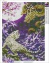 Haft Diamentowy Tygrys i Smok 45x60 cm