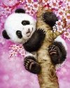 Haft Diamentowy Wesoła Panda 30x40 cm 