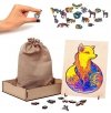 Puzzle Drewniane Kolorowy Lis A3