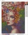 Haft Diamentowy Wiosenna Kobieta 35x45 cm K