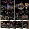Magiczna Zdrapka Japonia Drzewa Wiśniowe 40x28cm