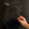 Malowanie Po Numerach Czarne Płótno Zestaw Rudy Lis w Kwiatach 40x50