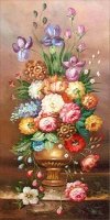Haft Diamentowy Kwiecista Kompozycja 45x85 cm
