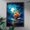 Malowanie Po Numerach Zestaw Statek w Środku Nocy 40x50