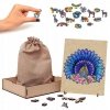 Puzzle Drewniane Piękny Paw A5