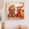 Haft Diamentowy Rude Psiaki 30x30 cm