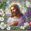Haft Diamentowy Jezus Blask Wiary 30x30 cm