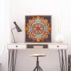 Haft Diamentowy Płomienna Mandala 30x30 cm
