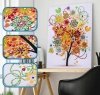 Haft Diamentowy Zestaw 4 sztuki Drzewa Cztery Pory Roku 45x55 cm