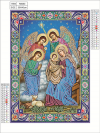 Haft Diamentowy Narodziny Jezusa 30x40 cm