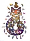 Puzzle Drewniane Baśniowy Lis A5