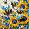 Haft Diamentowy Królestwo Pszczół 30x30 cm