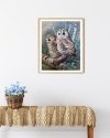 Haft Diamentowy Tajemnicze Sowy 40x50