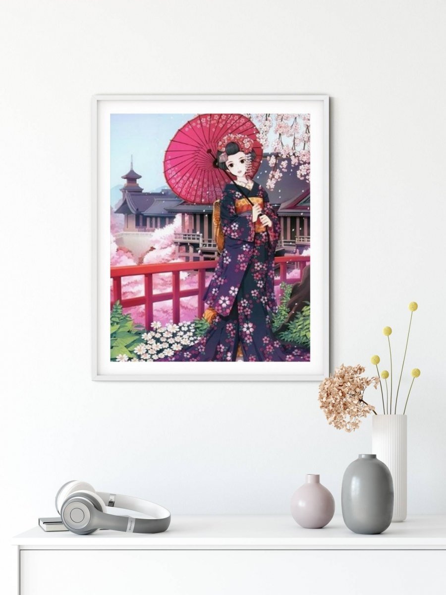 Haft Diamentowy Japońska Kobieta 2 45x55