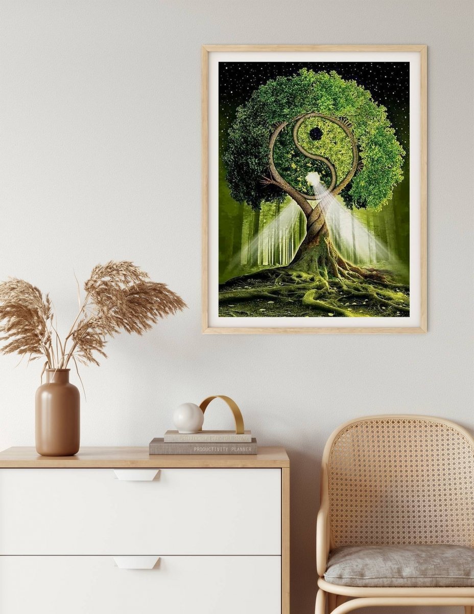 Haft Diamentowy Drzewo Harmonii 30x40 cm