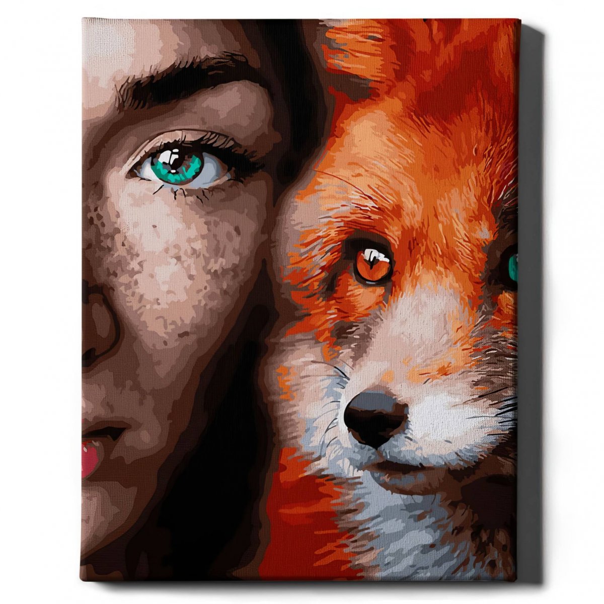 Malowanie Po Numerach Zestaw Spojrzenie Lisa 40x50