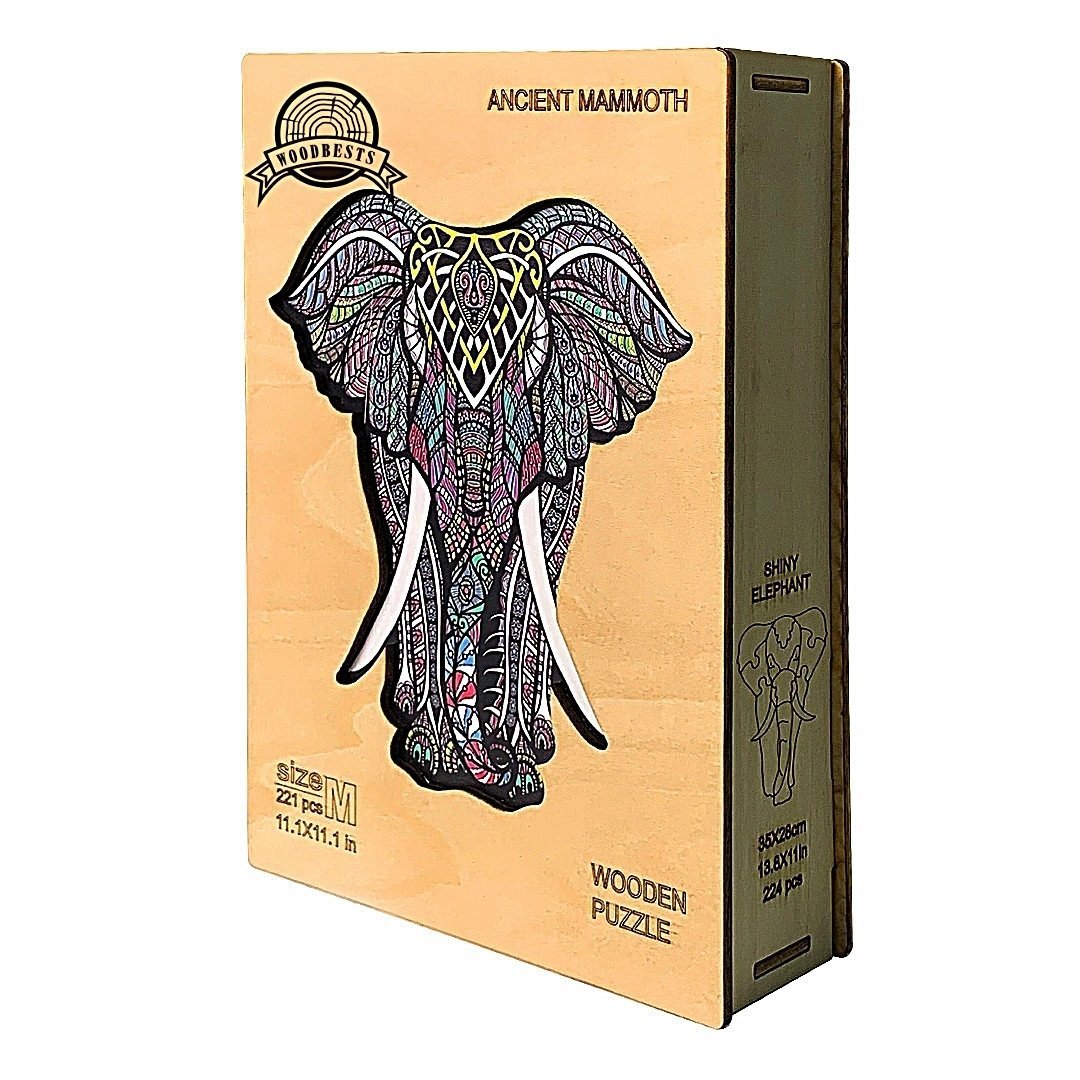 Puzzle Drewniane Antyczny Mamut L