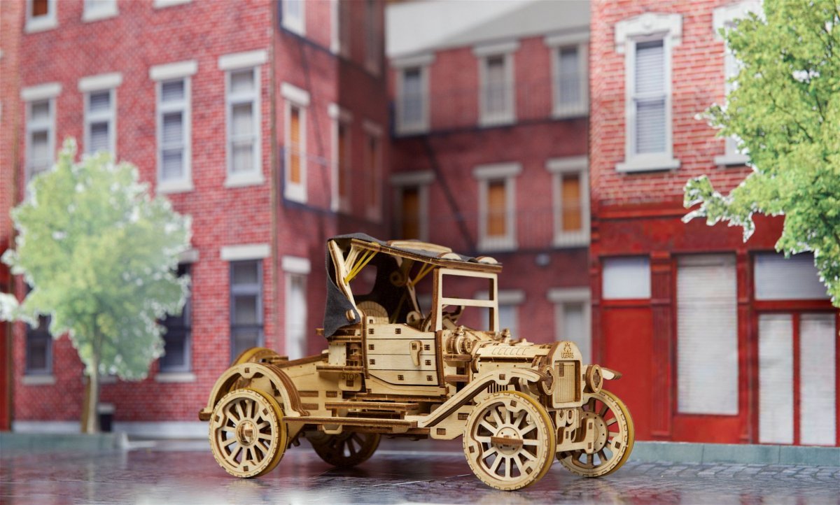 Puzzle 3D Drewniane Samochód Retro UGR-T uGEARS