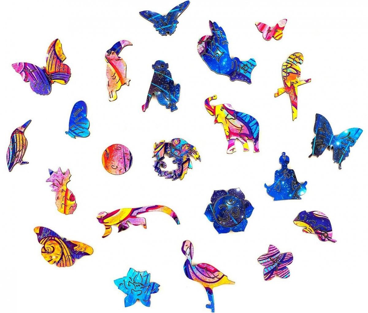 Puzzle Drewniane Magiczny Motyl A3