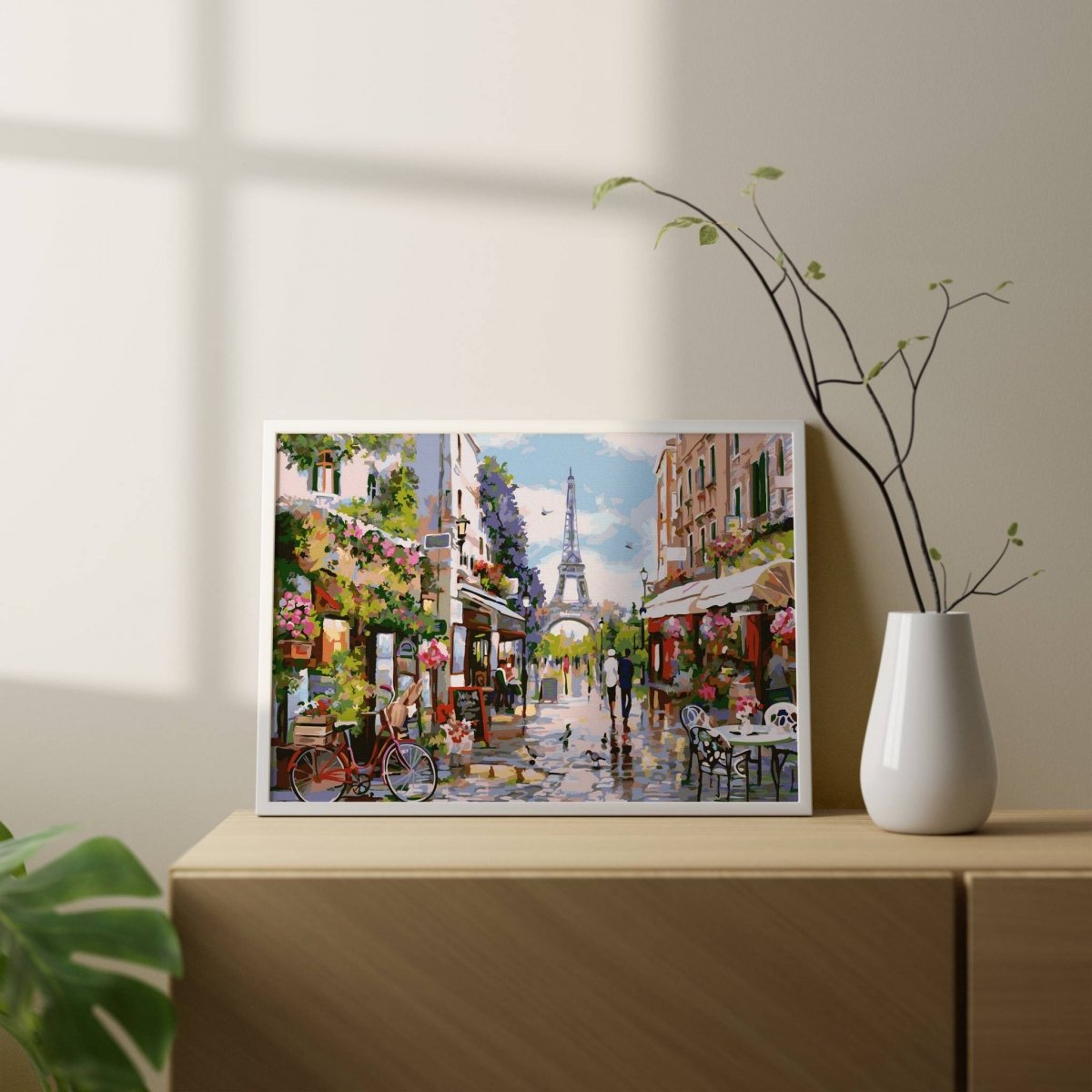 Malowanie Po Numerach Zestaw Uliczki w Paryżu 40x50