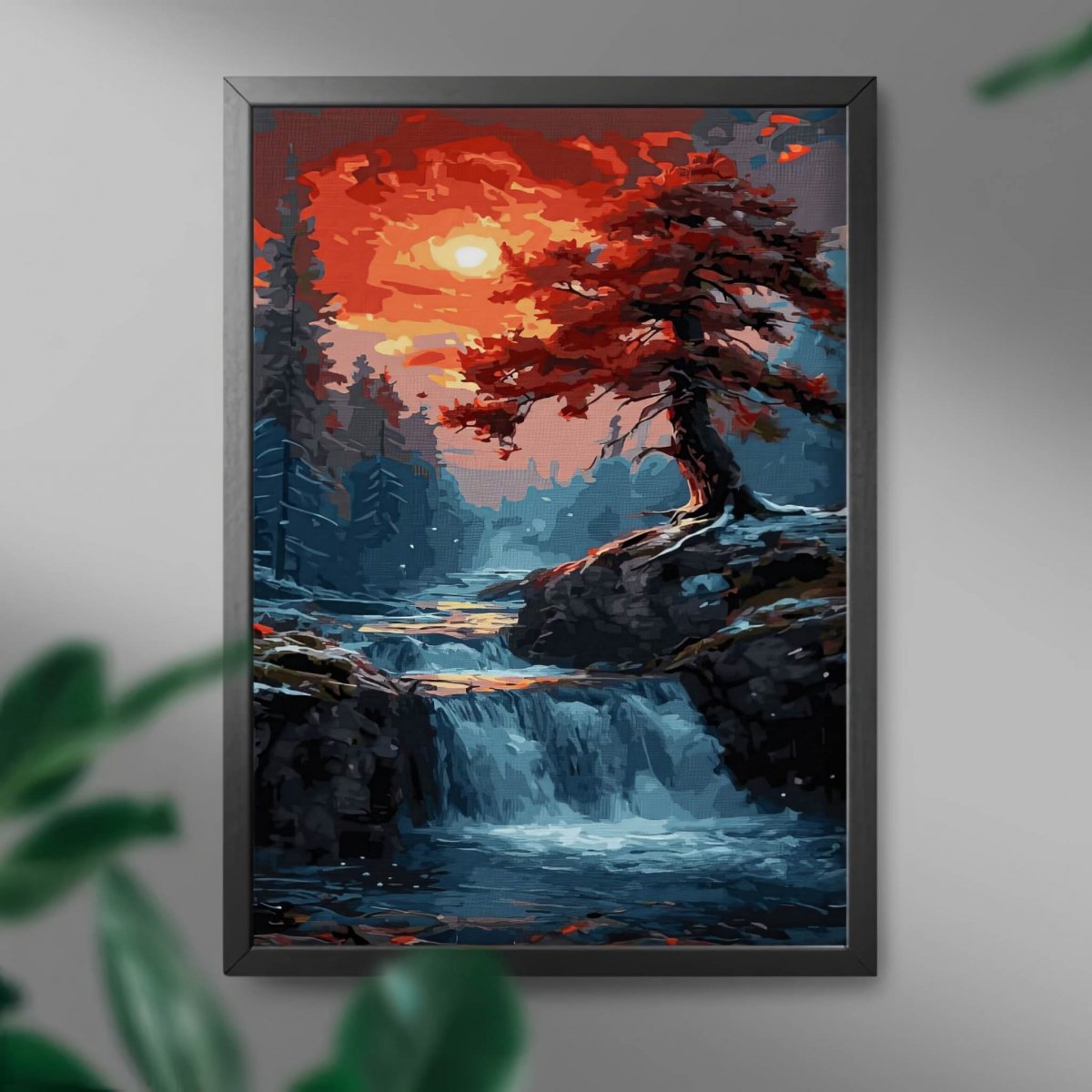 Malowanie Po Numerach Zestaw Klon o Zmierzchu 40x50