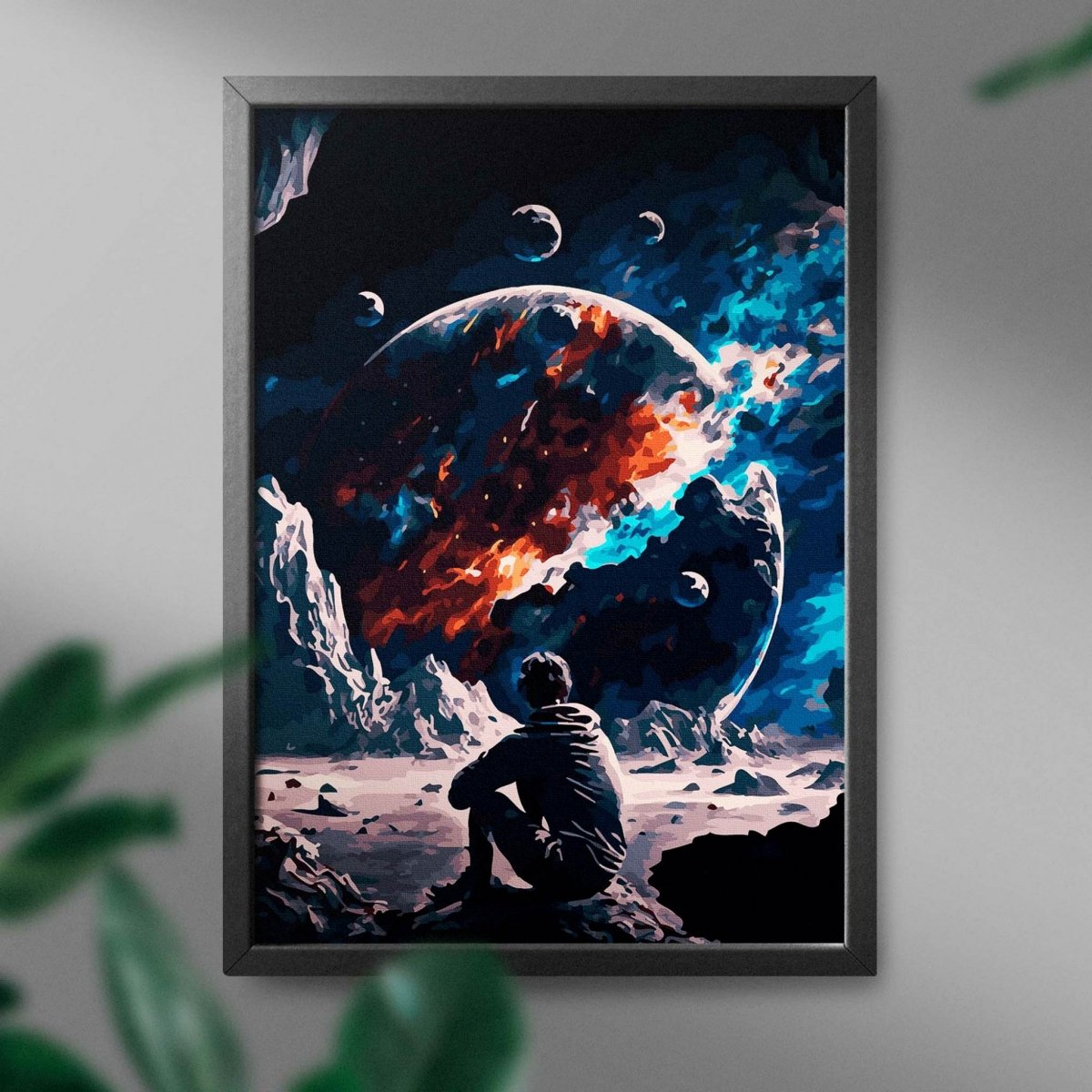 Malowanie Po Numerach Zestaw Astronauta na Księżycu 40x50