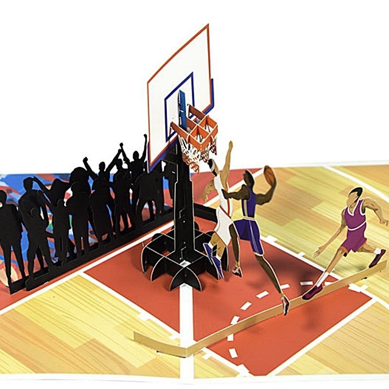 Kartka Pocztowa Okolicznościowa 3D Pop-up Sport - Koszykówka 2