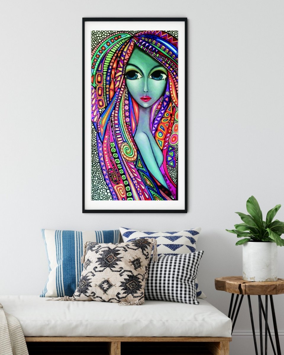 Haft Diamentowy Mistyczna Kobieta 45x85 cm